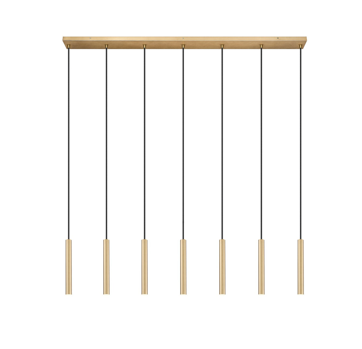 Z-Lite - 919MP12-7L-MGLD-LED - LED Linear Chandelier - Forest - Modern Gold