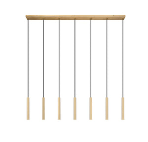 Z-Lite - 919MP12-7L-MGLD-LED - LED Linear Chandelier - Forest - Modern Gold