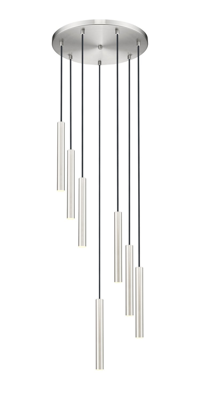 Z-Lite - 919MP12-7R-BN-LED - LED Chandelier - Forest - Brushed Nickel