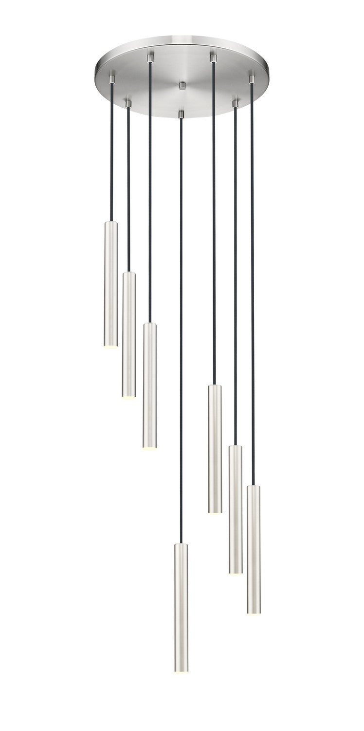 Z-Lite - 919MP12-7R-BN-LED - LED Chandelier - Forest - Brushed Nickel