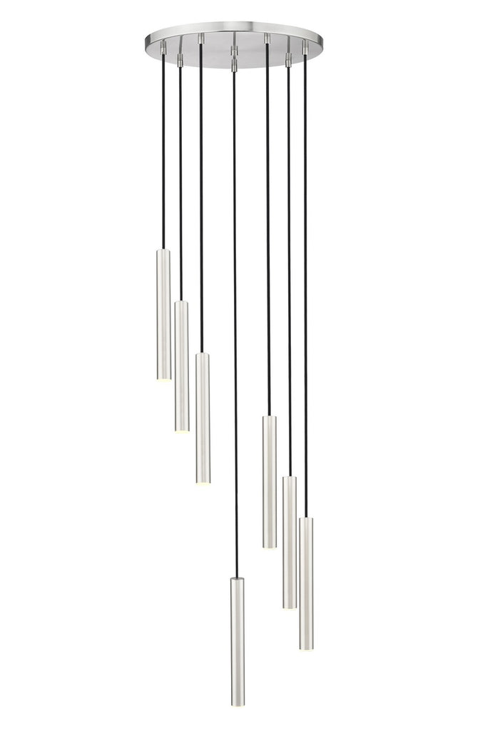 Z-Lite - 919MP12-7R-BN-LED - LED Chandelier - Forest - Brushed Nickel