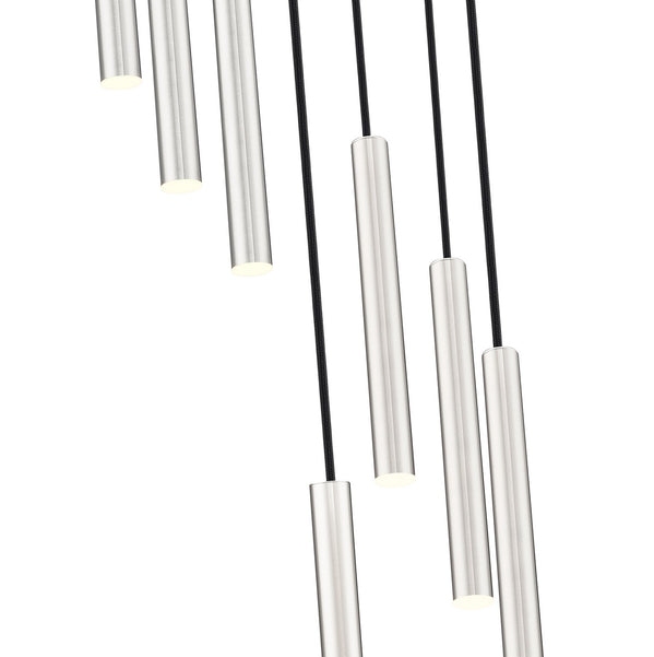 Z-Lite - 919MP12-7R-BN-LED - LED Chandelier - Forest - Brushed Nickel