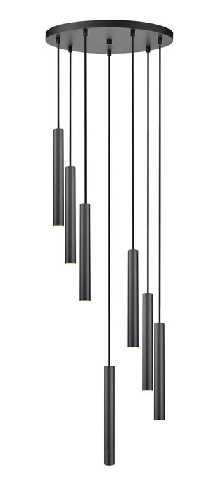 Z-Lite - 919MP12-7R-MB-LED - LED Chandelier - Forest - Matte Black