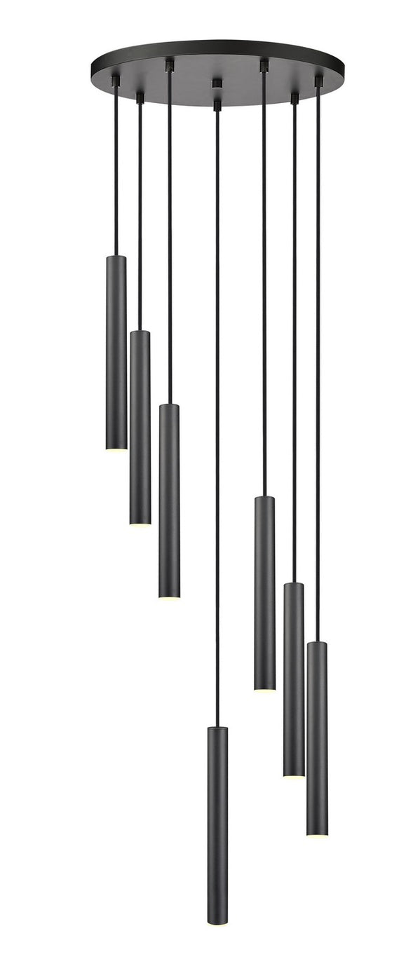 Z-Lite - 919MP12-7R-MB-LED - LED Chandelier - Forest - Matte Black