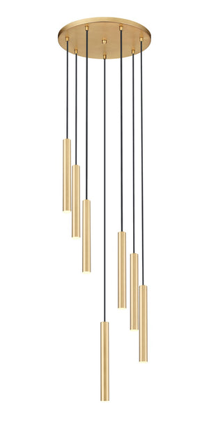 Z-Lite - 919MP12-7R-MGLD-LED - LED Chandelier - Forest - Modern Gold