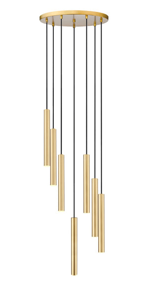 Z-Lite - 919MP12-7R-MGLD-LED - LED Chandelier - Forest - Modern Gold