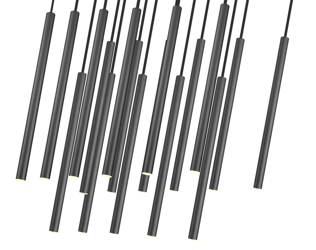 Z-Lite - 919MP24-17L-MB-LED - LED Linear Chandelier - Forest - Matte Black