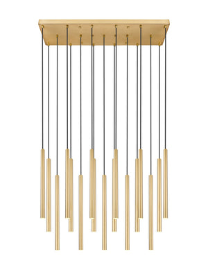 Z-Lite - 919MP24-17L-MGLD-LED - LED Linear Chandelier - Forest - Modern Gold