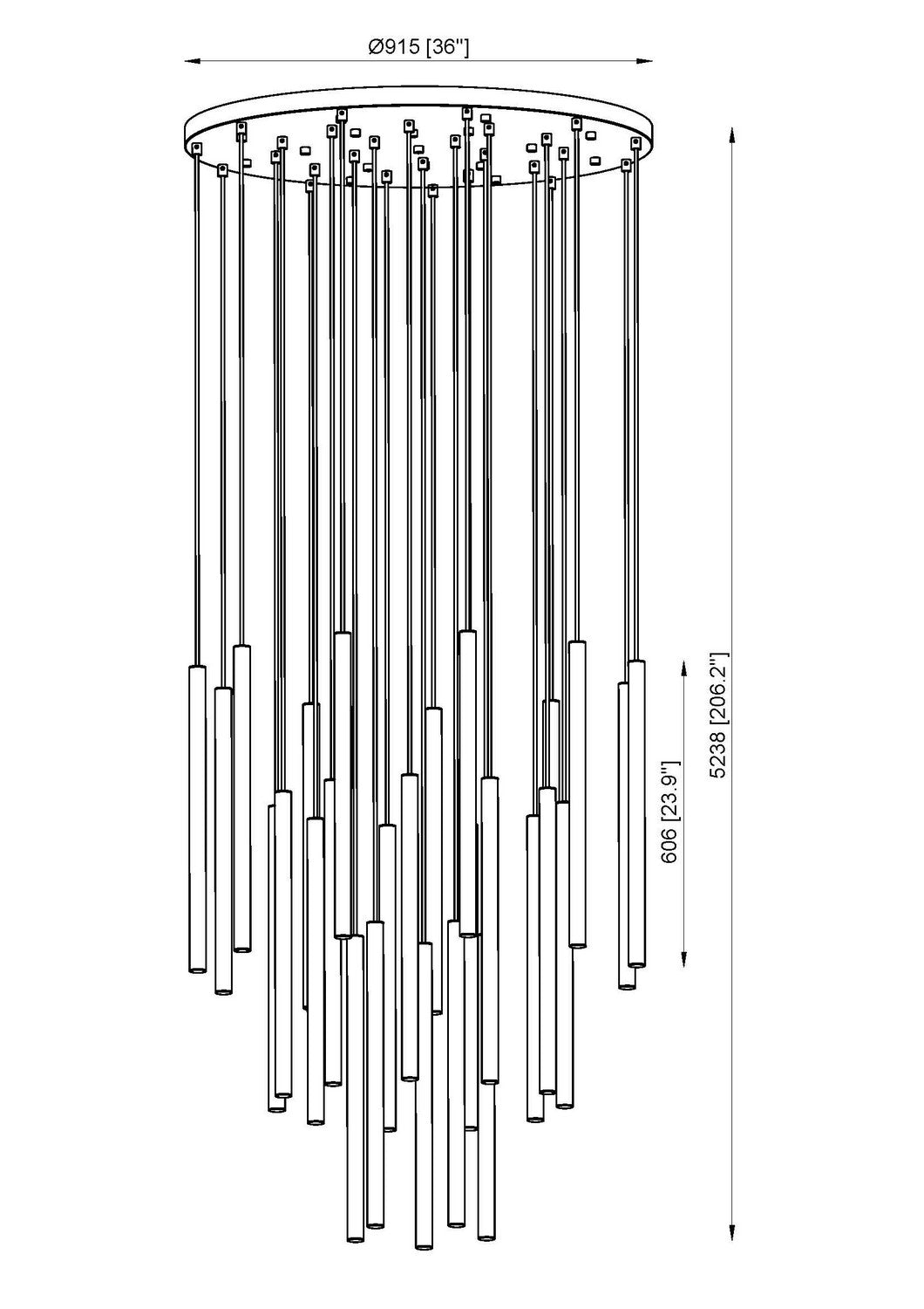 Z-Lite - 919MP24-27R-MB-LED - LED Chandelier - Forest - Matte Black