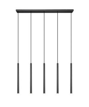 Z-Lite - 919MP24-5L-MB-LED - LED Linear Chandelier - Forest - Matte Black