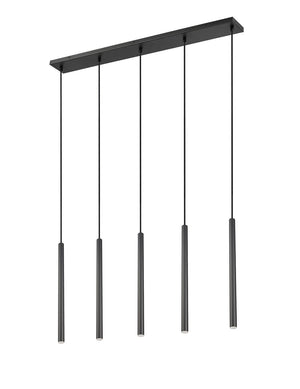 Z-Lite - 919MP24-5L-MB-LED - LED Linear Chandelier - Forest - Matte Black