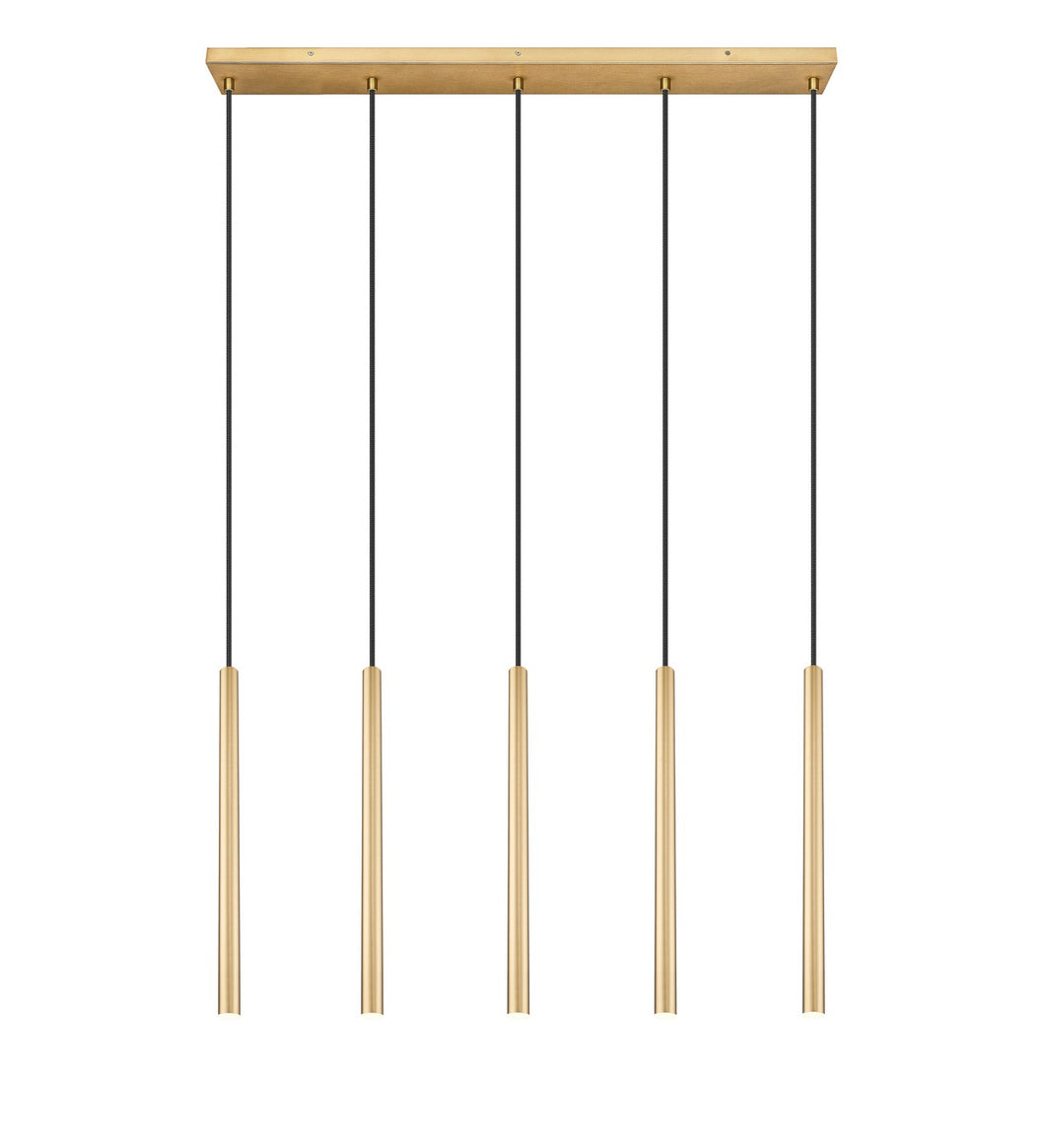 Z-Lite - 919MP24-5L-MGLD-LED - LED Linear Chandelier - Forest - Modern Gold