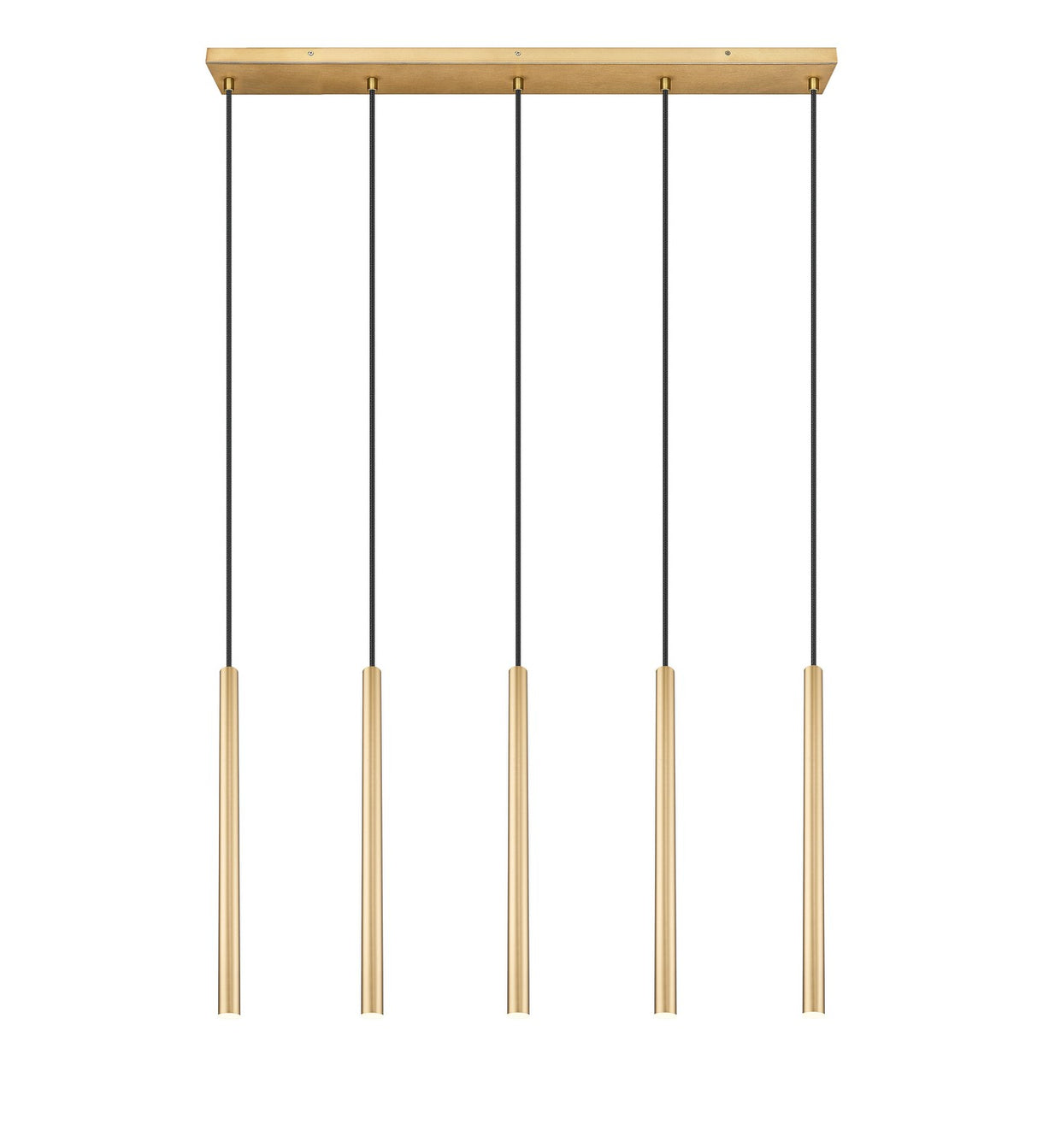 Z-Lite - 919MP24-5L-MGLD-LED - LED Linear Chandelier - Forest - Modern Gold
