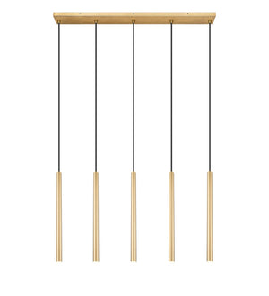 Z-Lite - 919MP24-5L-MGLD-LED - LED Linear Chandelier - Forest - Modern Gold