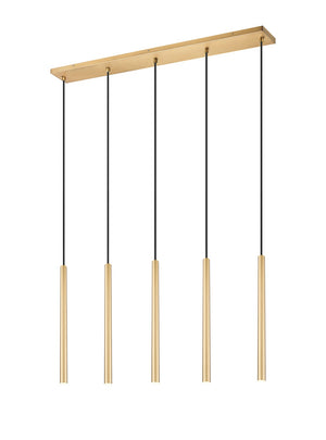 Z-Lite - 919MP24-5L-MGLD-LED - LED Linear Chandelier - Forest - Modern Gold