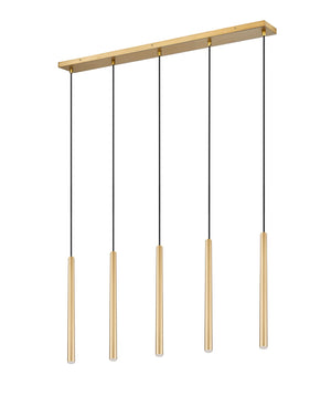 Z-Lite - 919MP24-5L-MGLD-LED - LED Linear Chandelier - Forest - Modern Gold