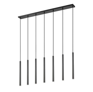 Z-Lite - 919MP24-7L-MB-LED - LED Linear Chandelier - Forest - Matte Black