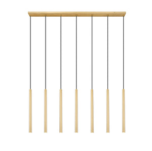 Z-Lite - 919MP24-7L-MGLD-LED - LED Linear Chandelier - Forest - Modern Gold