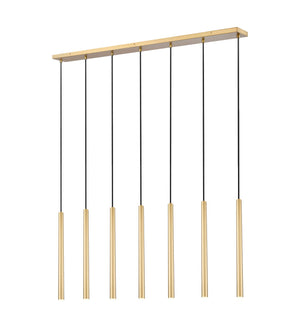 Z-Lite - 919MP24-7L-MGLD-LED - LED Linear Chandelier - Forest - Modern Gold