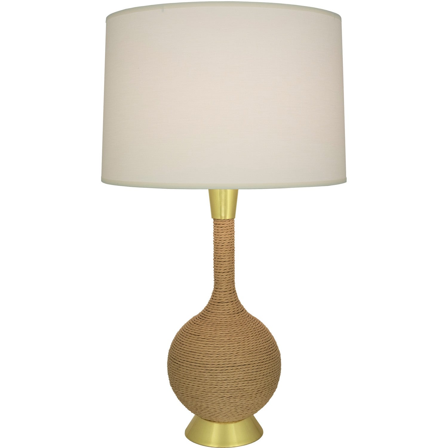 Robert Abbey - 477 - One Light Table Lamp - Hatteras - Natural Rope w/Modern Brass