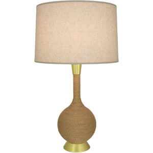Robert Abbey - 477X - One Light Table Lamp - Hatteras - Natural Rope w/Modern Brass