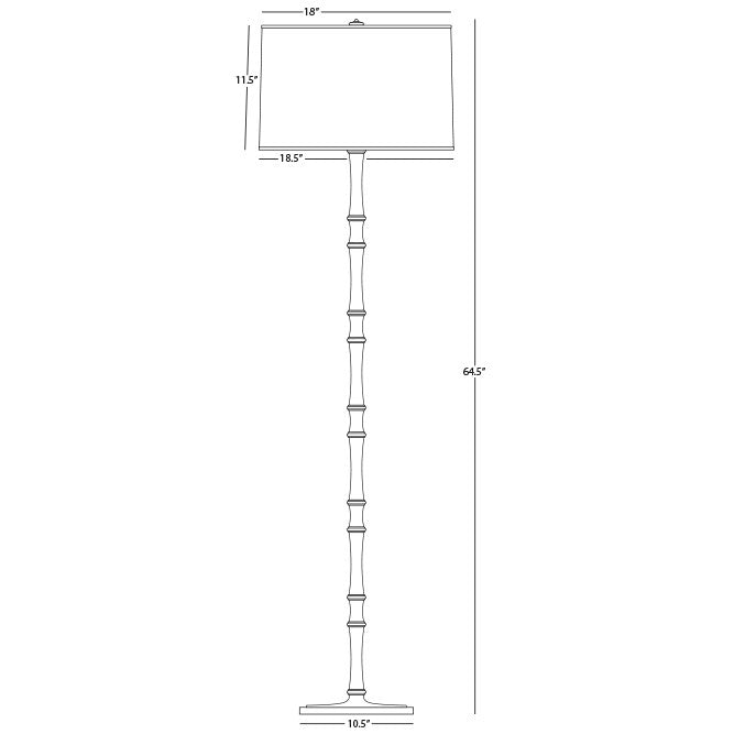 Robert Abbey - MB74MMBX - One Light Floor Lamp - Kane - Midnight Blue/Matte Midnight Blue w/Polished Nickel
