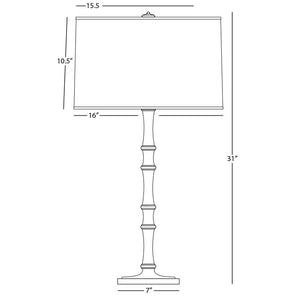 Robert Abbey - SM72RWX - One Light Table Lamp - Kane - Sugar Plum/Rose Water w/Polished Nickel