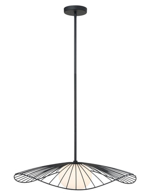 Minka-Lavery - 140-899 - One Light Pendant - Langley - Dark Matte Black