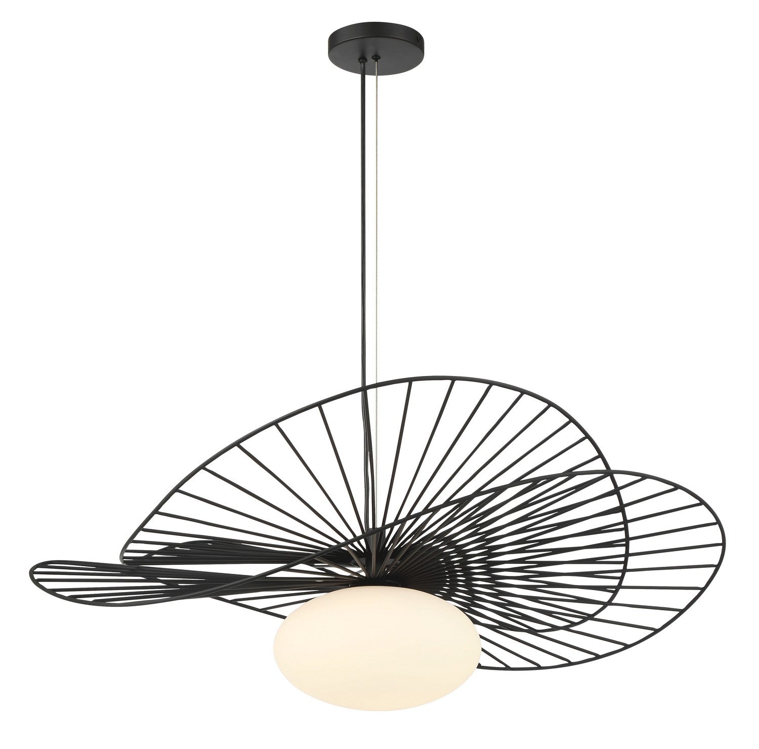 Minka-Lavery - 141-899 - One Light Pendant - Langley - Dark Matte Black