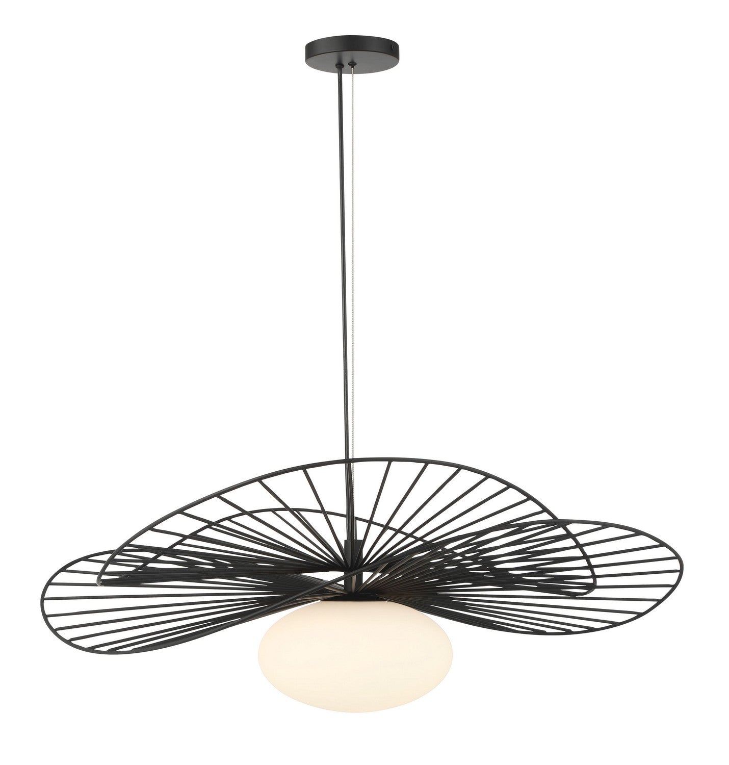 Minka-Lavery - 141-899 - One Light Pendant - Langley - Dark Matte Black