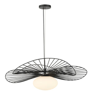 Minka-Lavery - 141-899 - One Light Pendant - Langley - Dark Matte Black