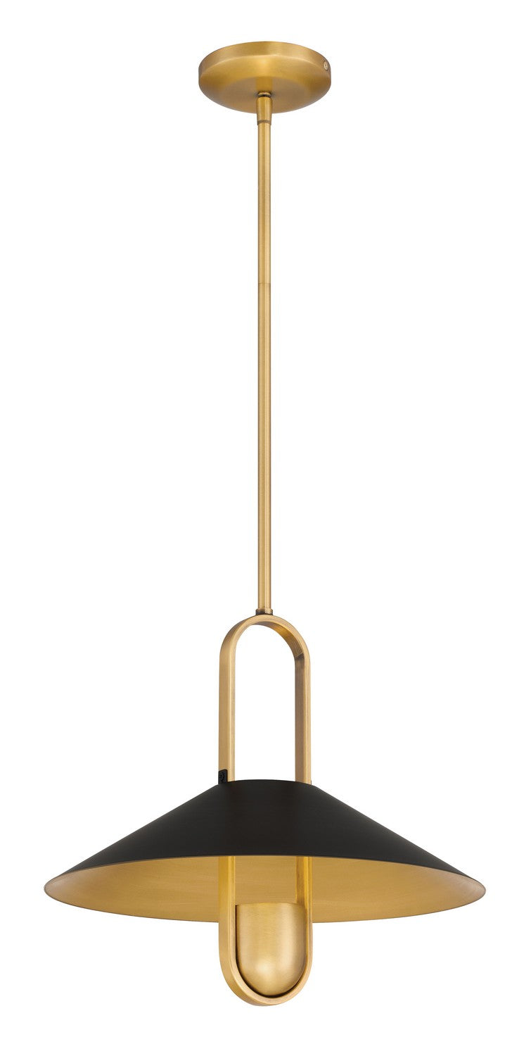 Minka-Lavery - 151-876 - One Light Pendant - Goldenridge - Matte Black