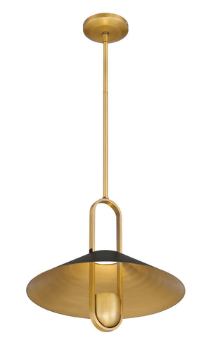 Minka-Lavery - 151-876 - One Light Pendant - Goldenridge - Matte Black