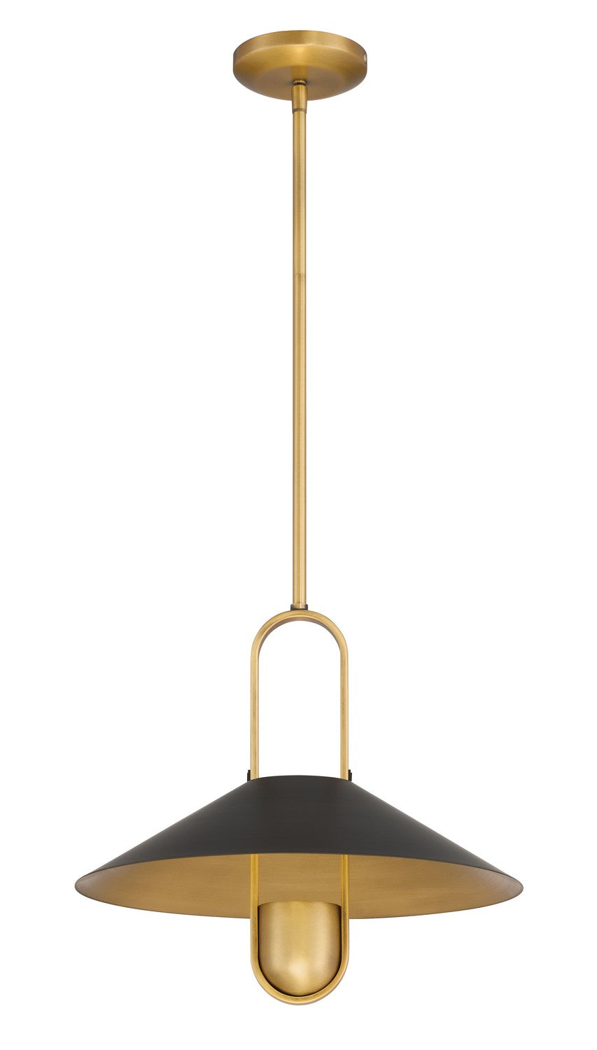 Minka-Lavery - 151-876 - One Light Pendant - Goldenridge - Matte Black
