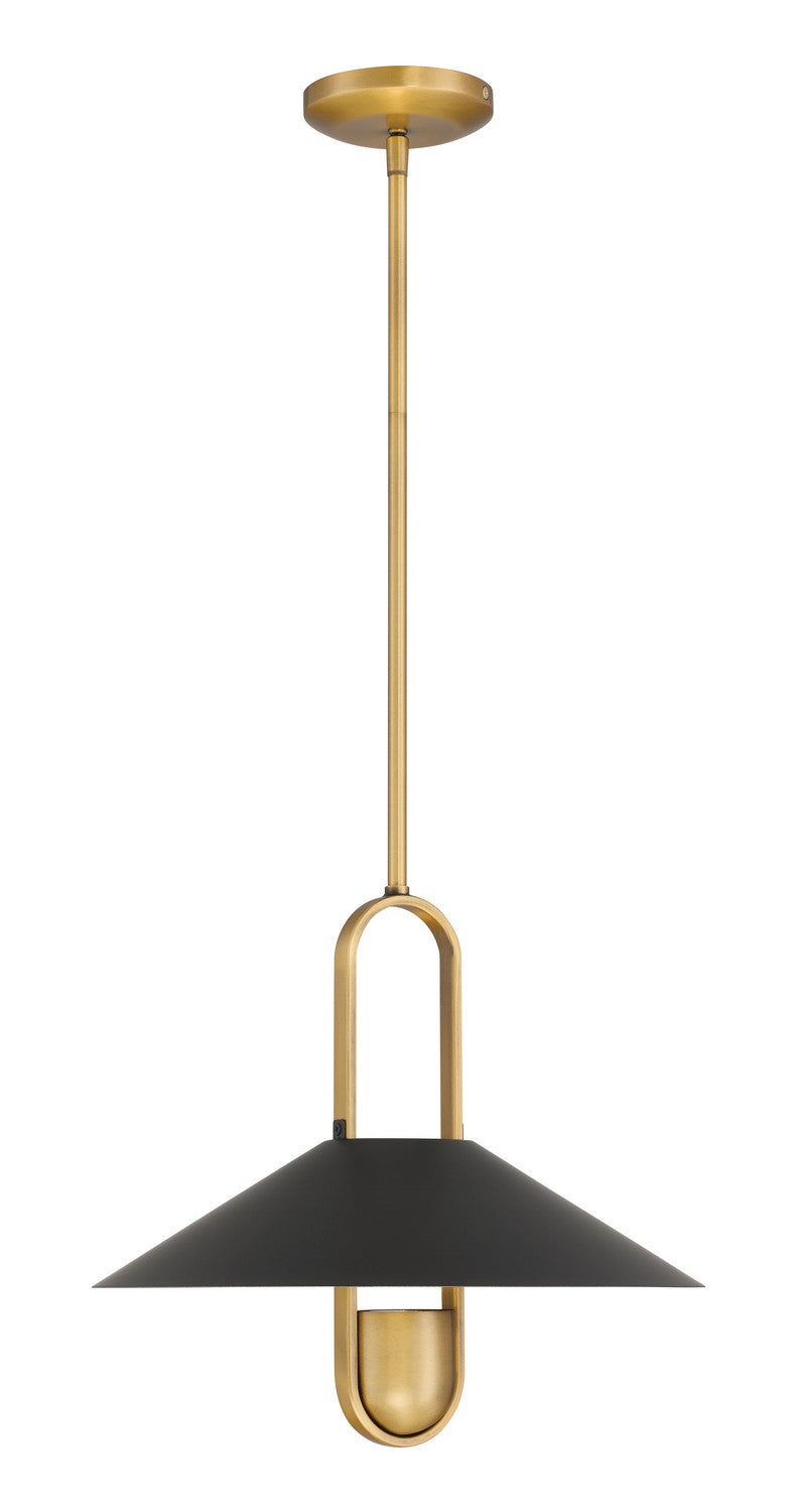 Minka-Lavery - 151-876 - One Light Pendant - Goldenridge - Matte Black