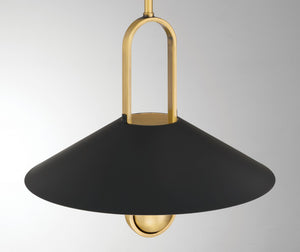 Minka-Lavery - 151-876 - One Light Pendant - Goldenridge - Matte Black