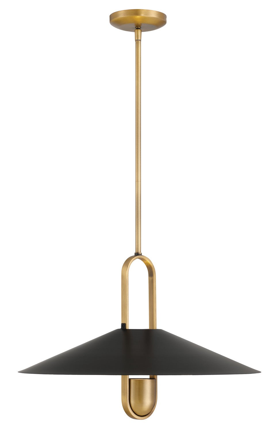 Minka-Lavery - 152-876 - One Light Pendant - Goldenridge - Matte Black