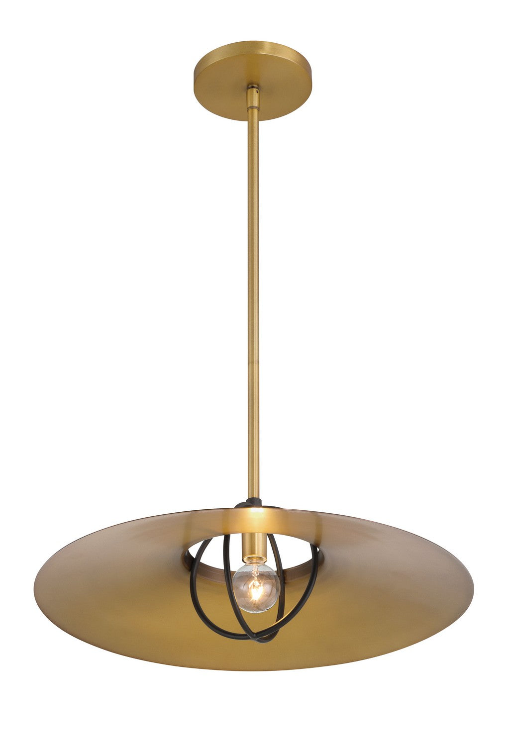 Minka-Lavery - 155-876 - One Light Pendant - Newburie - Legacy Brass