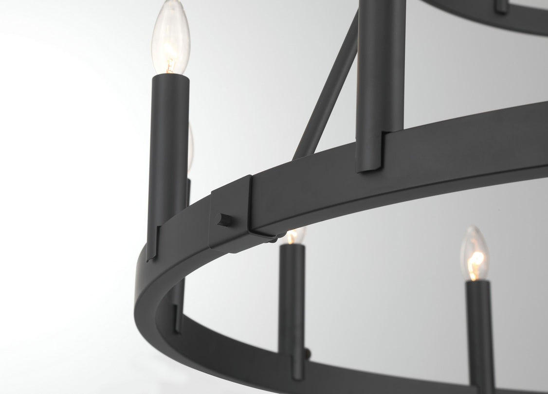 Minka-Lavery - 1717-66A - 18 Light Chandelier - Dutton - Coal Black