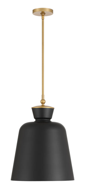 Minka-Lavery - 191-876 - One Light Pendant - Holloway - Dark Matte Black