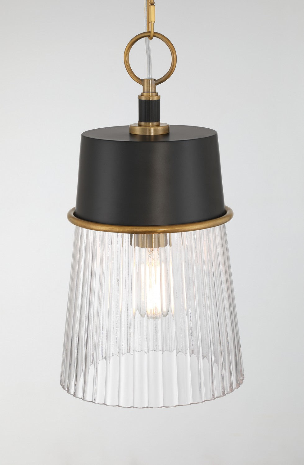 Minka-Lavery - 192-876 - One Light Pendant - Stamford - Dark Matte Black