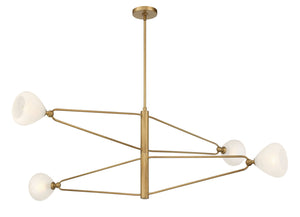 Minka-Lavery - 195-732 - Four Light Chandelier - Orion - Legacy Brass