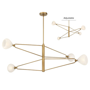 Minka-Lavery - 195-732 - Four Light Chandelier - Orion - Legacy Brass
