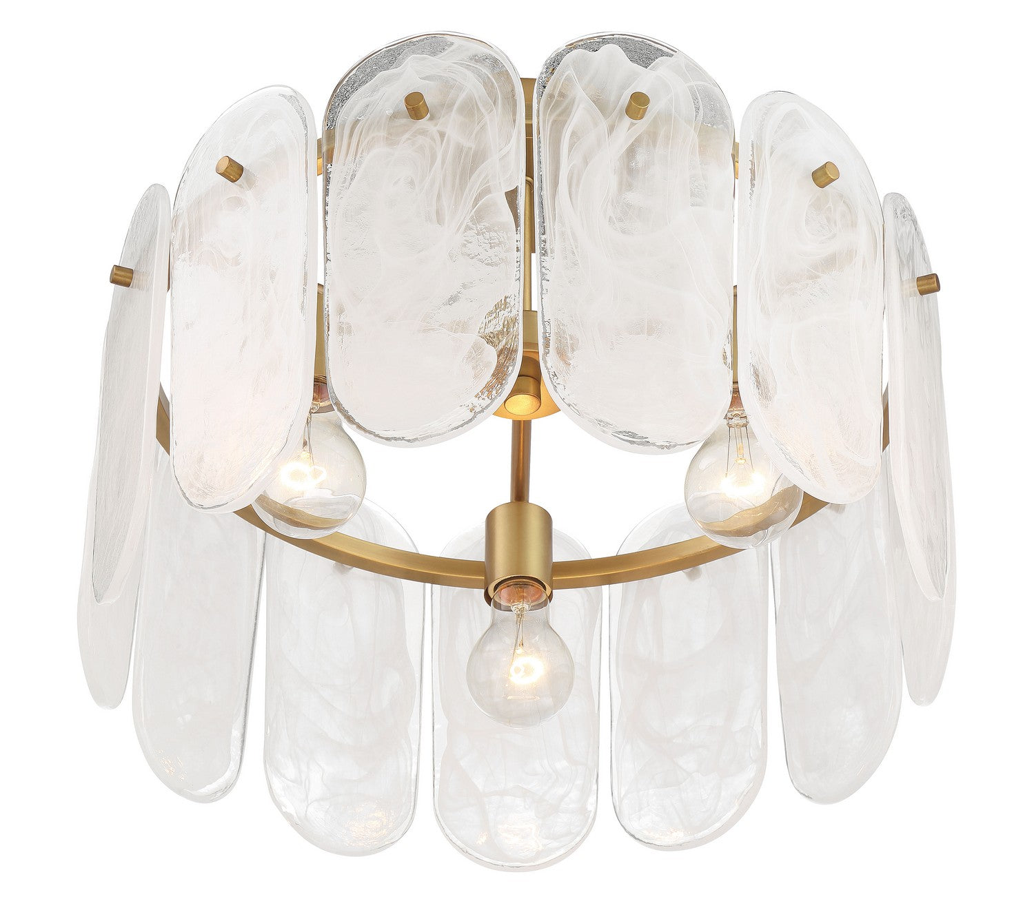 Minka-Lavery - 2596-732 - Three Light Semi Flush Mount - Oldmill - Legacy Brass