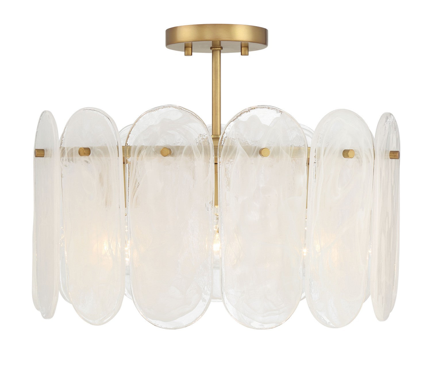 Minka-Lavery - 2596-732 - Three Light Semi Flush Mount - Oldmill - Legacy Brass