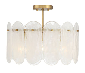 Minka-Lavery - 2596-732 - Three Light Semi Flush Mount - Oldmill - Legacy Brass