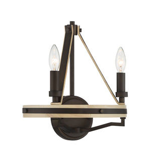 Minka-Lavery - 2622-860 - Two Light Wall Sconce - Sonoma - Dark Bronze