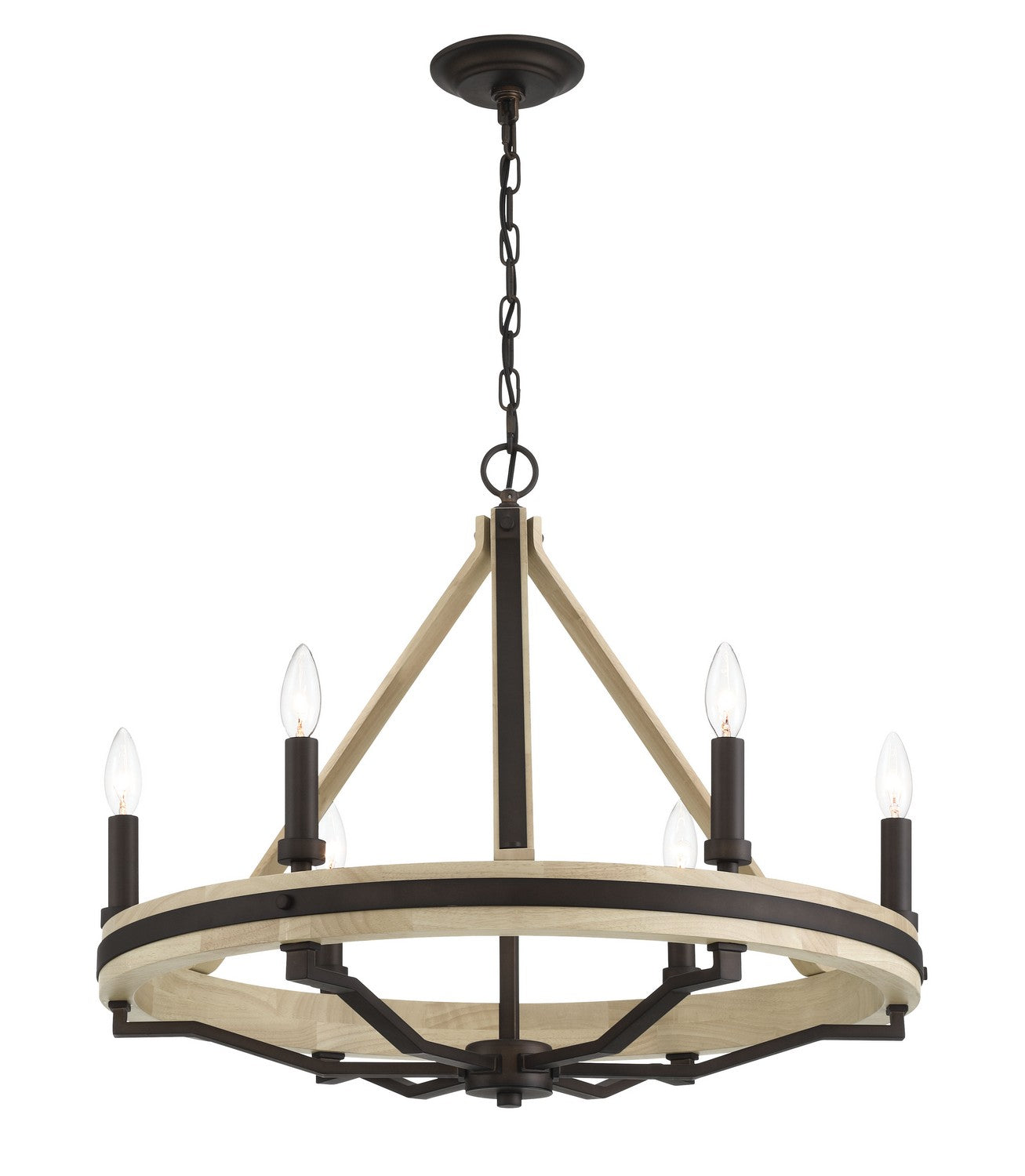 Minka-Lavery - 2626-860 - Six Light Chandelier - Sonoma - Dark Bronze