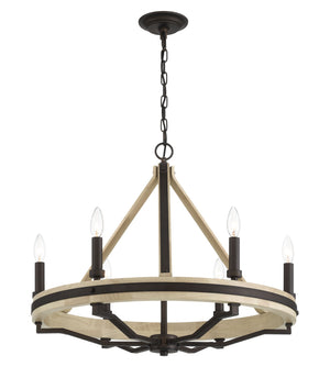 Minka-Lavery - 2626-860 - Six Light Chandelier - Sonoma - Dark Bronze