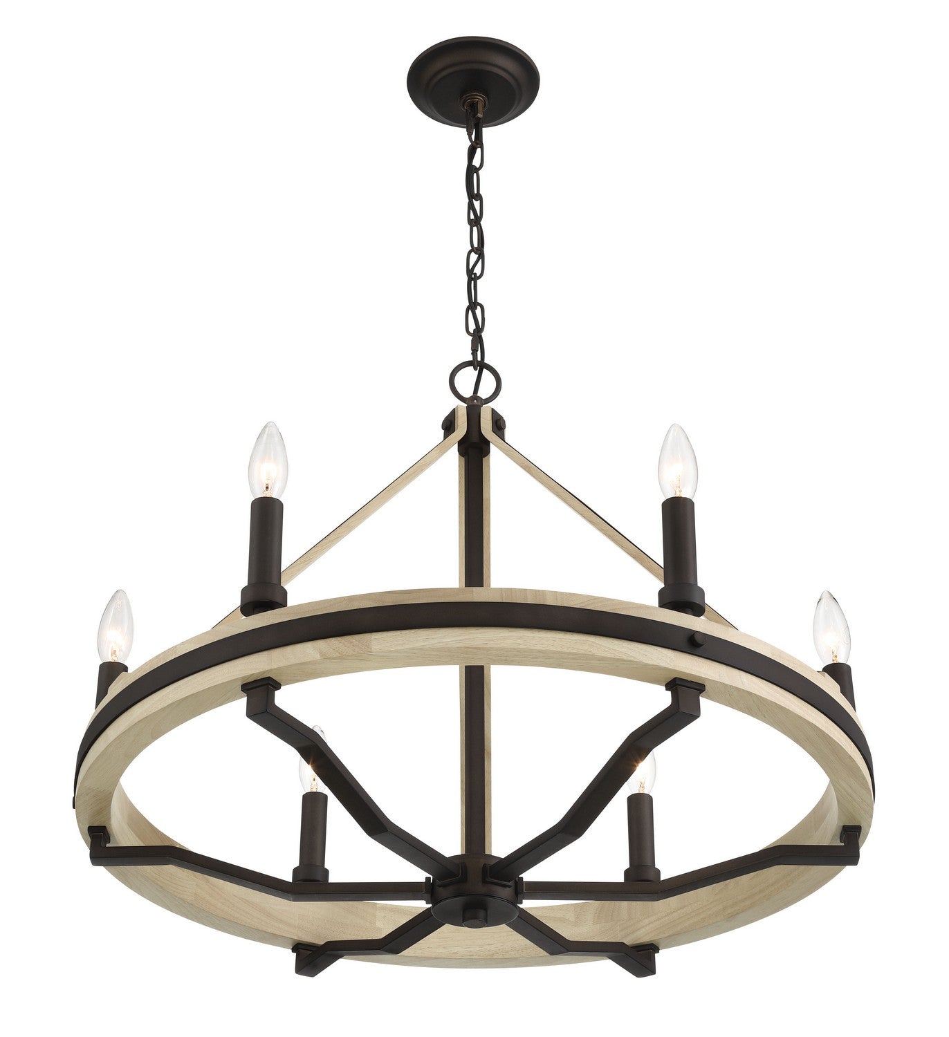Minka-Lavery - 2626-860 - Six Light Chandelier - Sonoma - Dark Bronze